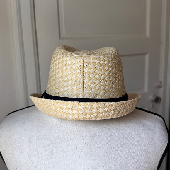 Kenny K. Stingy Brim Toyo Straw Fedora Hat Straw Paper Neutral Sz Large NWOT - Picture 13 of 16